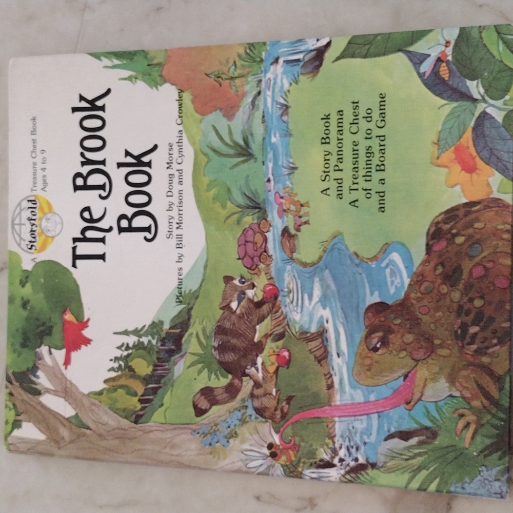 Vintage Treasure Chest story fold book.